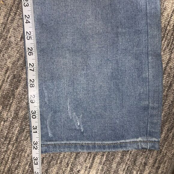 Outback Rider Mens Size 40x32 Denim Jeans Blue Distressed Destroyed Zip Fly - Picture 5 of 6